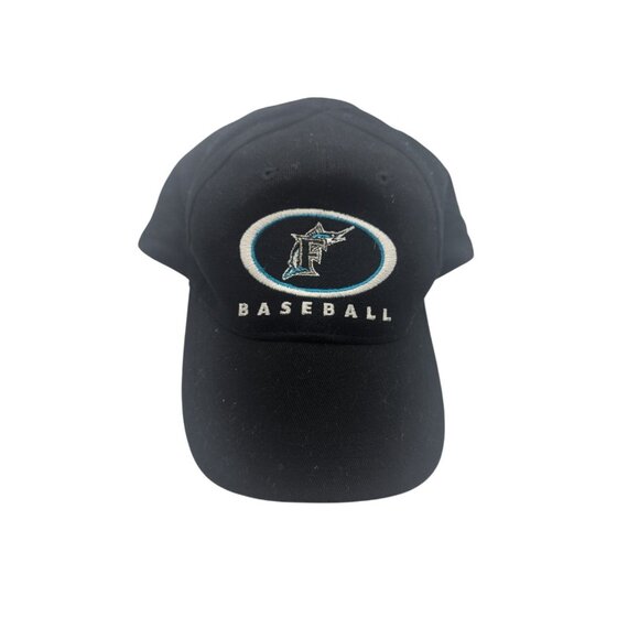 Florida Marlins Baseball Snapback Hat Adjustable Black Embroidered Logo Fan Appa - Picture 2 of 7